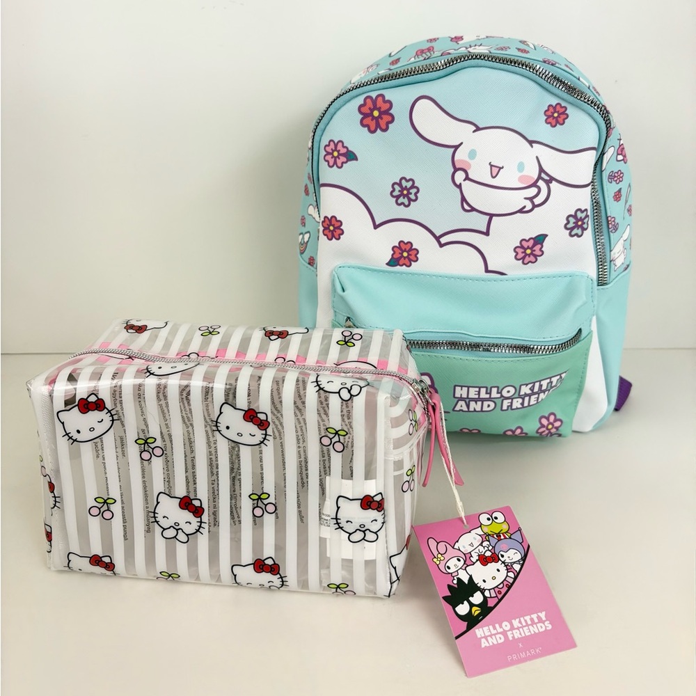 Hello Kitty And Friends Backpack and Clear Case Bundle Set New With Tags